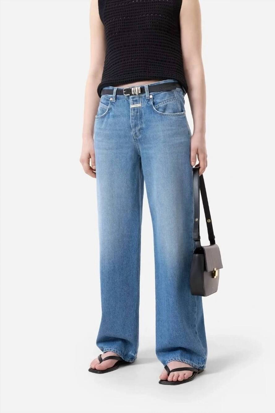 NEW CLOSED nikka jeans in faded indigo wash